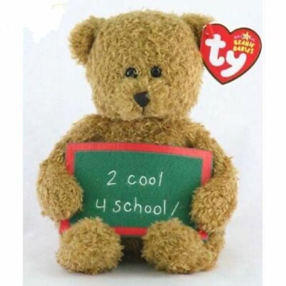 NWT Vtg Boundle Of 2 TY Beanie Babies 6" School Rocks Bears Stuffed Animal - Picture 3 of 13